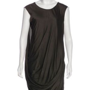 Helmut Lang skirt, ruching at front, scoop neck